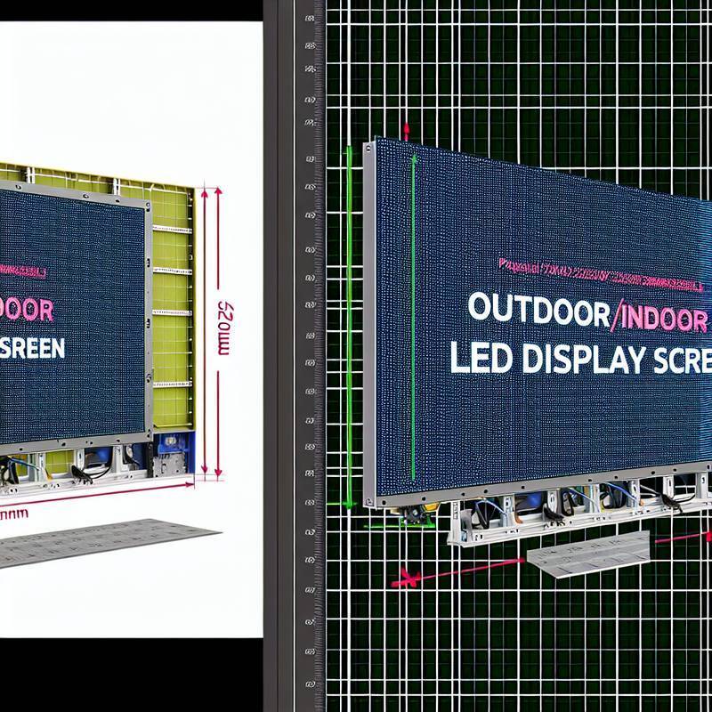250mm*250mm Panel Size Outdoor Indoor Full Color LED Display Screen ...